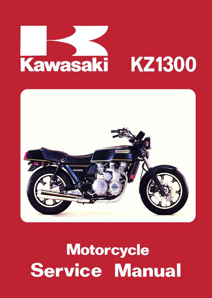 Kawasaki KZ1300 Service Manual, Buchcover