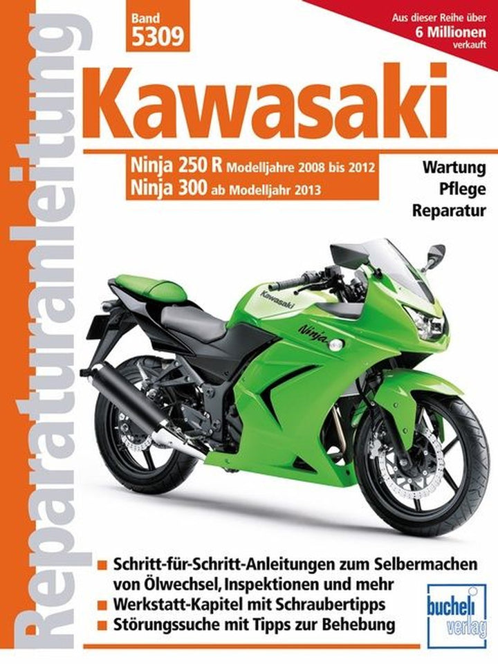 Kawasaki Ninja 250 R (2008-2012) 300 (ab 2013) - Reparaturbuch, Buchcover