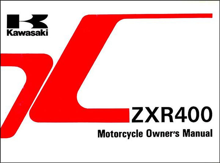 Kawasaki ZXR400, Owners Manual, Buchcover