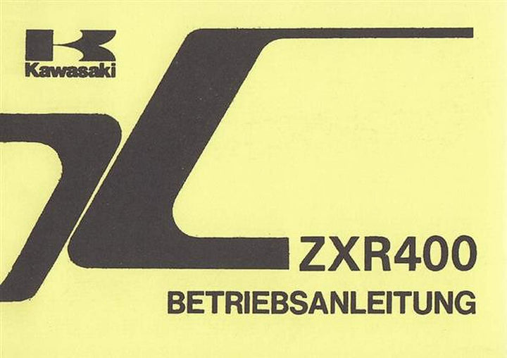 Kawasaki ZXR 400 - L 2, Betriebsanleitung, Buchcover