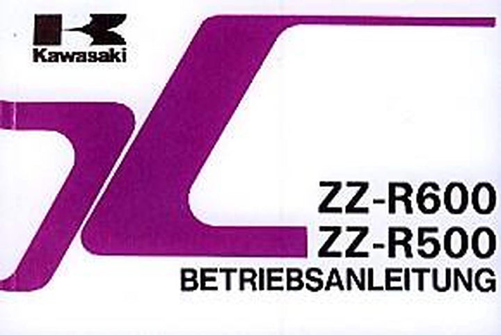 Kawasaki ZZ-R 500 - D2 und ZZ-R 600 - E2, Betriebsanleitung, Buchcover