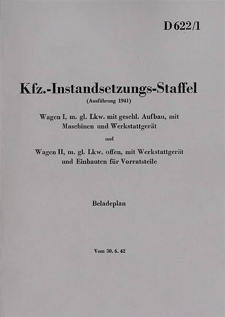 KFZ-Instandsetzungs-Staffel LKW, Buchcover