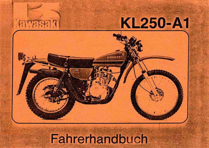 Kawasaki KL250-A1 Betriebsanleitung, Buchcover
