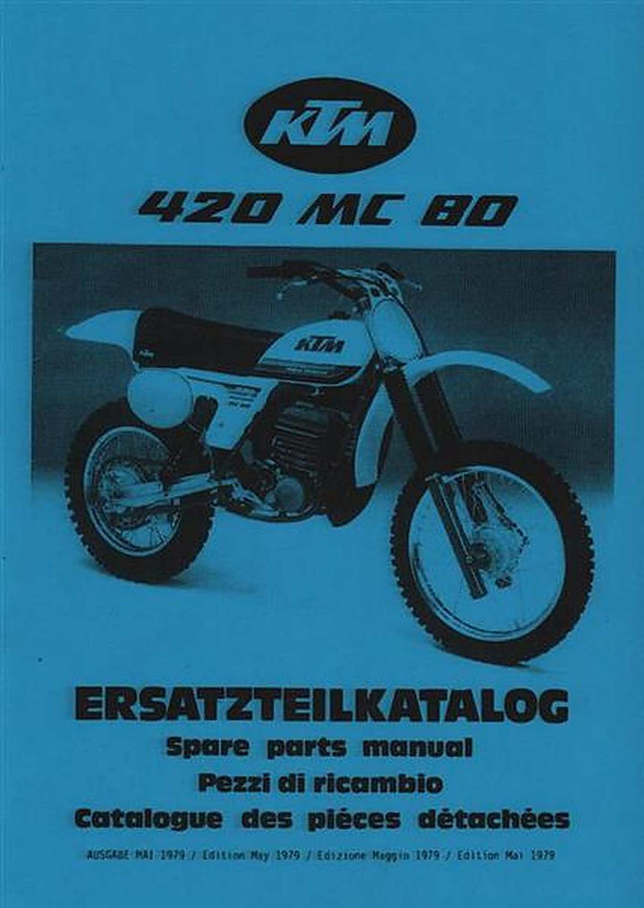 KTM Motorfahrzeugbau 420 MC 80, Ersatzteilkatalog, Buchcover
