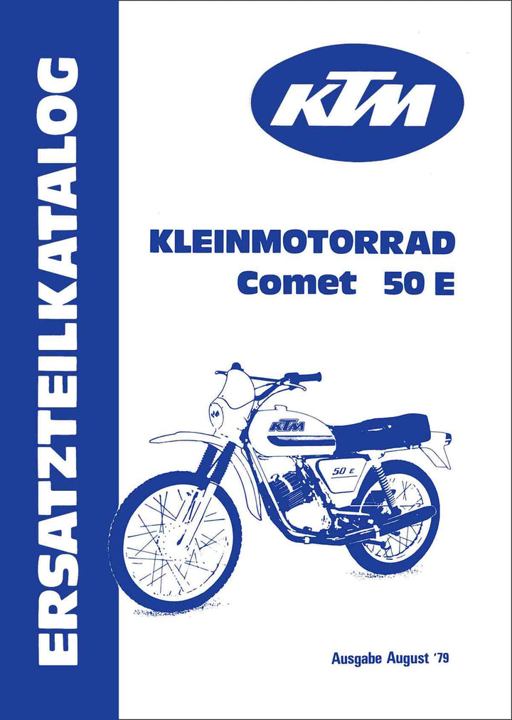 KTM Motorfahrzeugbau Comet 50 E, Ersatzteilkatalog, Buchcover