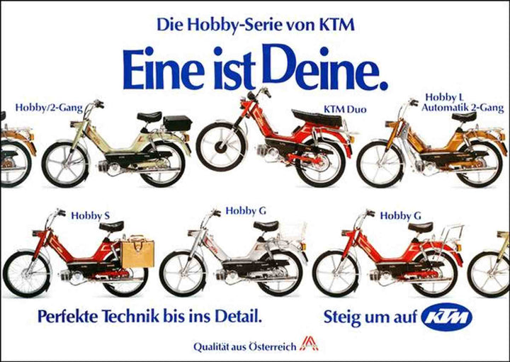 KTM Motorfahrzeugbau Hobby-Serie Poster, Poster-Motiv