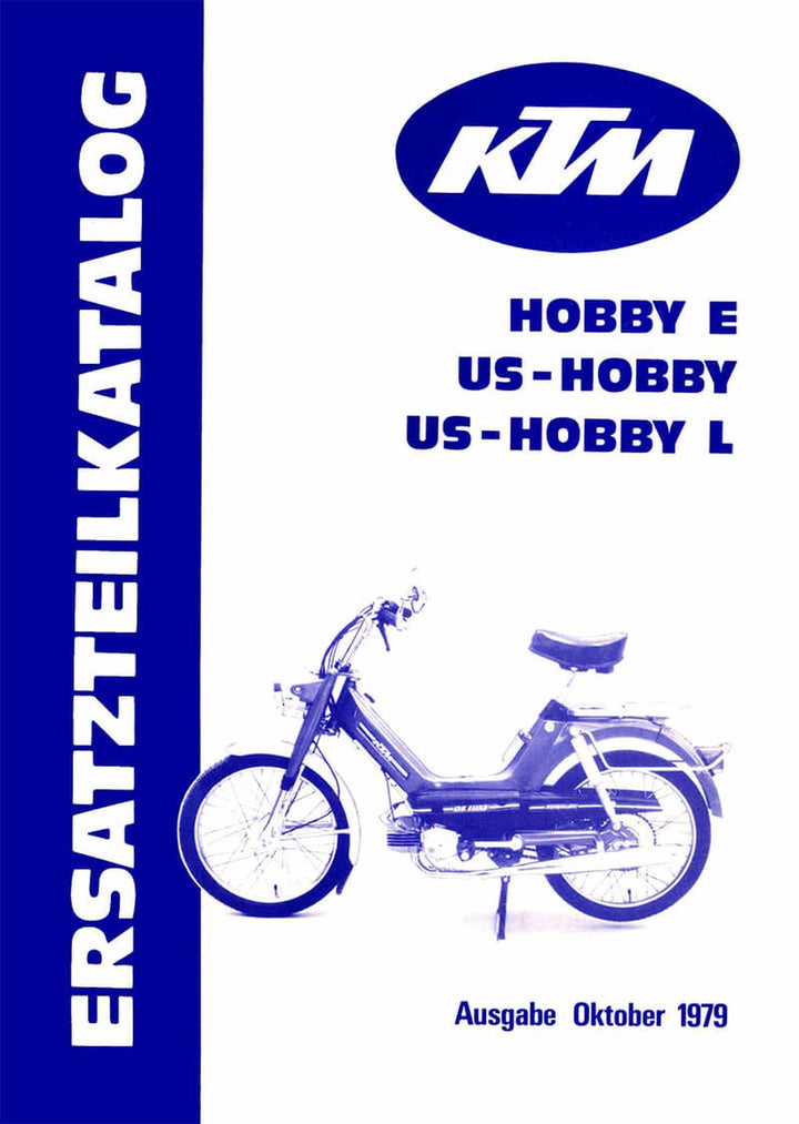 KTM Motorfahrzeugbau Hobby, US - Hobby, US - Hobby E, Ersatzteilkatalog, Buchcover