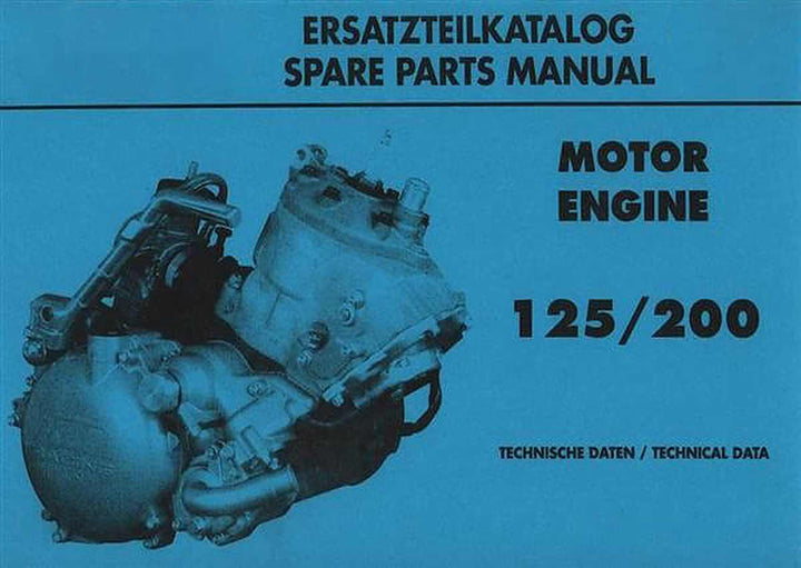KTM Motorfahrzeugbau Motor 125 SX/EXC/EGS, 200 MXC/EXC, EGS Ersatzteilkatalog und techn.Daten, Buchcover