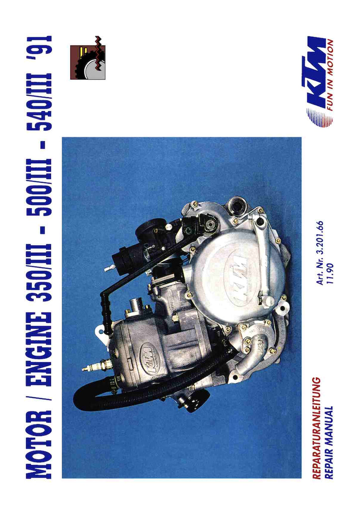 KTM Motorfahrzeugbau Motor 350/III, 500/III, 540/III, Reparaturanleitung, Buchcover