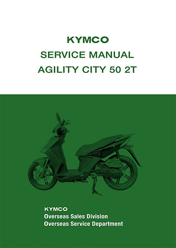 Kymco Agility City 50 2T Service Manual, Buchcover