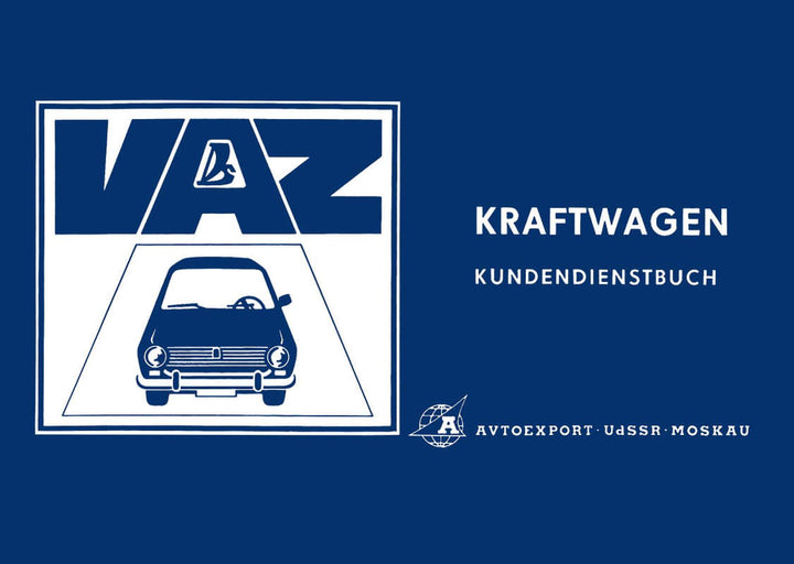 Lada Kraftwagen VAZ Kundendienstbuch, Buchcover