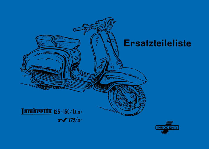 Innocenti Lambretta 125 150 175 Ersatzteilkatalog, Buchcover