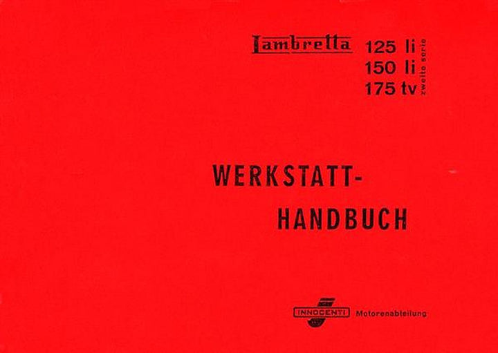 Innocenti Lambretta 125 li/150 li/175 tv Reparaturanleitung, Buchcover