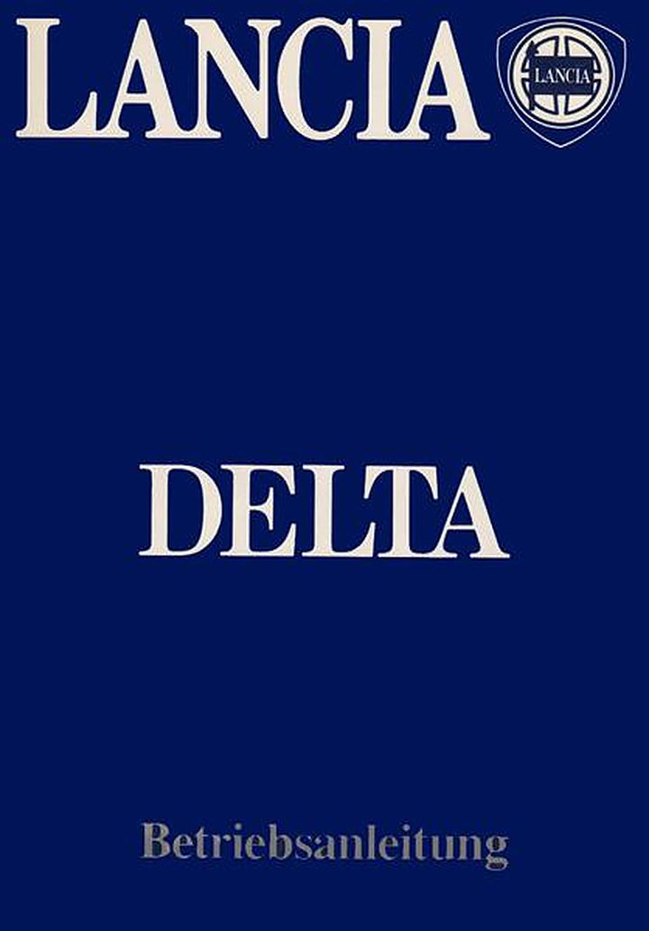Lancia Delta, Betriebsanleitung, Buchcover