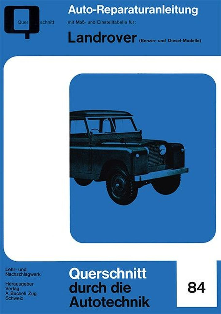 Landrover (Benzin- und Diesel-Modelle) - Reparaturbuch, Buchcover