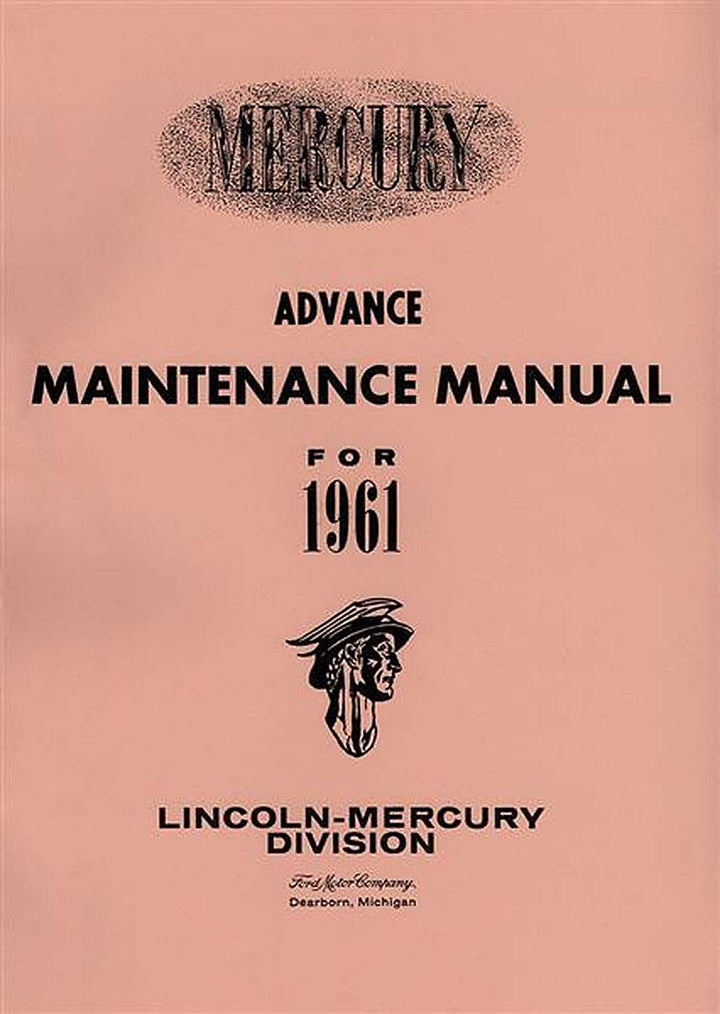 Lincoln-Mercury und Monterey 1961 Reparaturanleitung, Buchcover