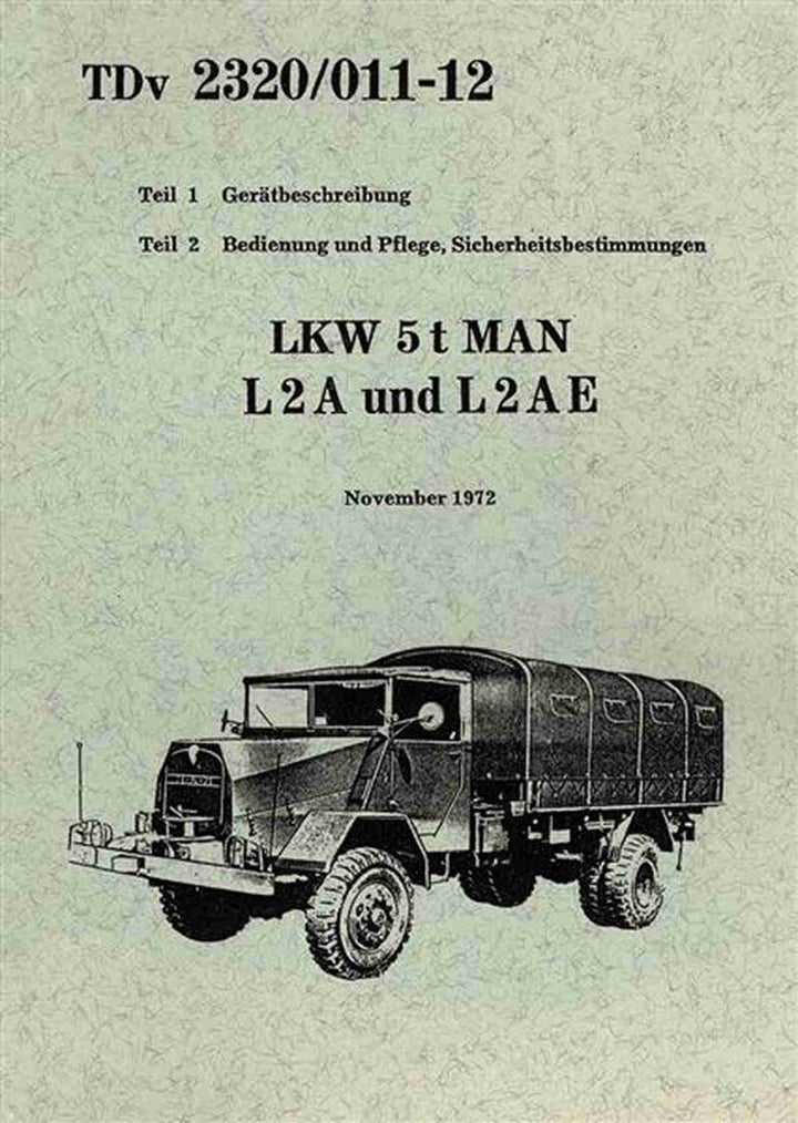 MAN LKW 5t Typ L2A und L2AE Bedienungsanleitung, Buchcover