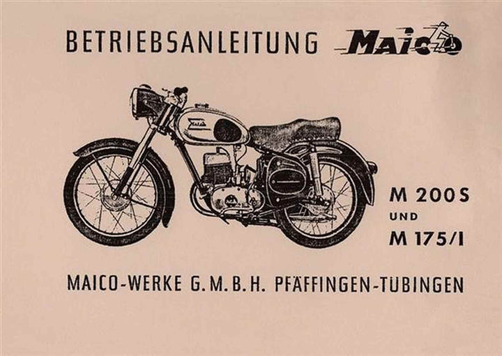 Maico M200S und M175/1 Betriebsanleitung, Buchcover
