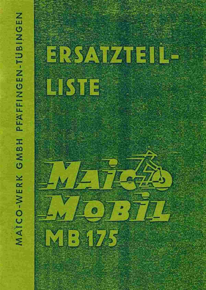 Maico MB175 Ersatzteilkatalog, Buchcover