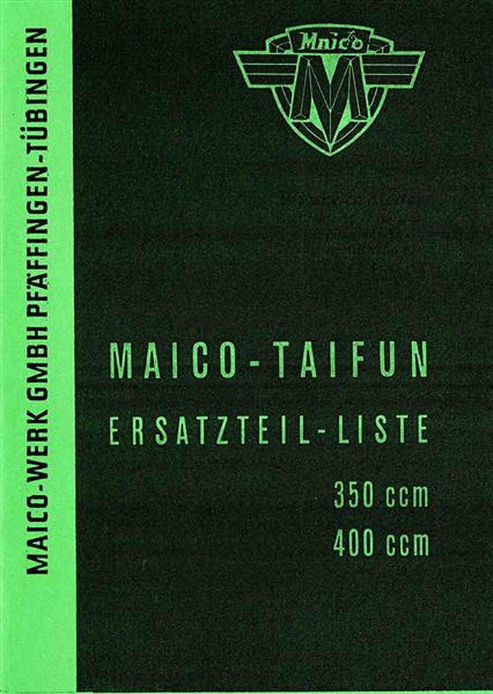 Maico Taifun 350 und 400 ccm Ersatzteilkatalog, Buchcover