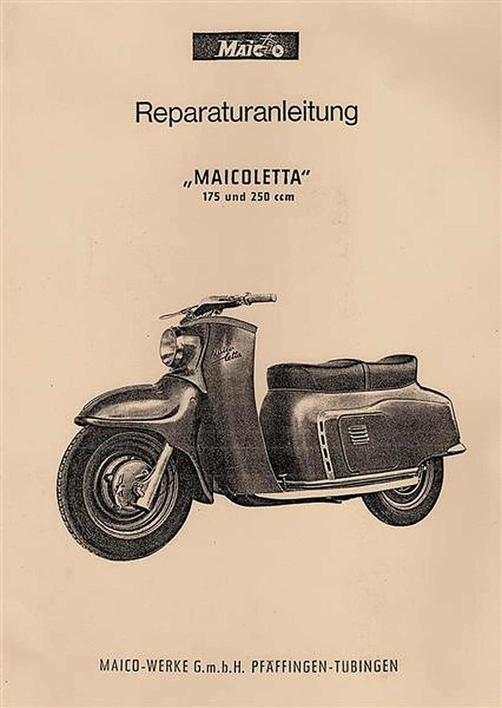 Maico Maicoletta 175 und 250 ccm Reparaturanleitung, Buchcover