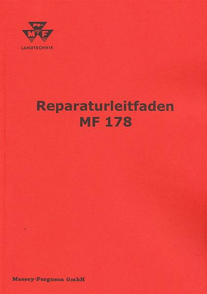 Massey-Ferguson MF178 Reparaturanleitung, Buchcover