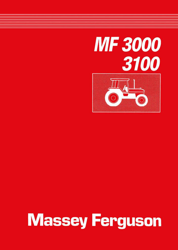 Massey-Ferguson MF3000 und MF3100 Serien Reparaturanleitung, Buchcover