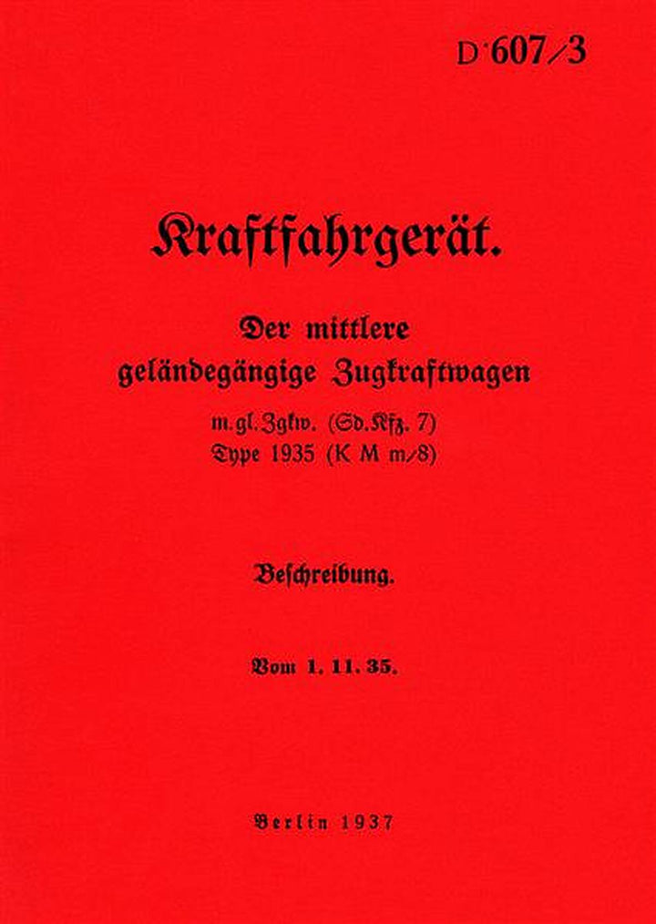 Maybach Kraftfahrgerät - Der mittlere geländegängige Zugkraftwagen Betriebsanleitung, Buchcover