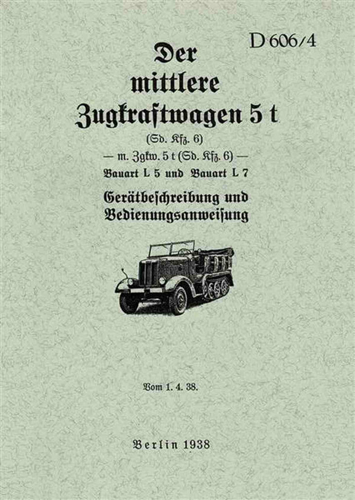 Maybach Mittlerer Zugkraftwagen 5 t Betriebsanleitung, Buchcover