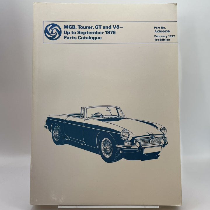 MG Parts Catalogue: MGB Tourer, GT & V8 - to Sept. 76