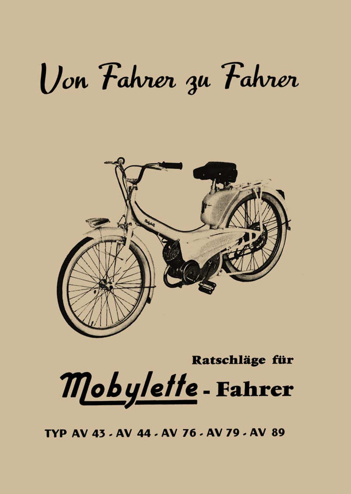 Motobecane Mobylette: Von Fahrer zu Fahrer, Buchcover