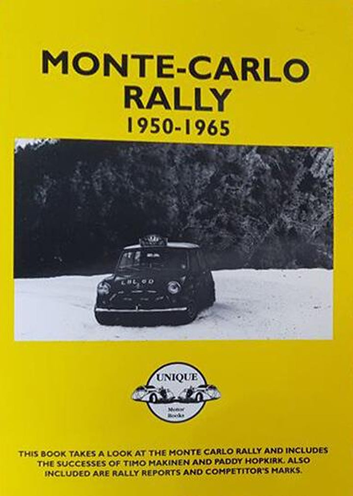 Monte-Carlo Rally 1950-1965, Buchcover