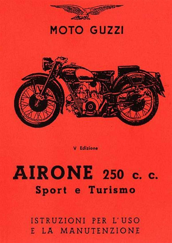 Moto Guzzi Airone 250 Sport & Tourismo Betriebsanleitung, Buchcover