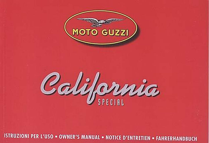 Moto Guzzi California Special / Jackal, Betriebsanleitung, Buchcover