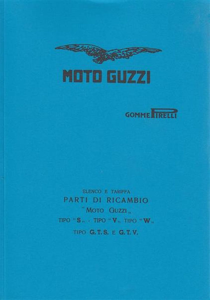 Moto Guzzi Typen V, S, W, GTS, GTV, Parti di Ricambio, Buchcover
