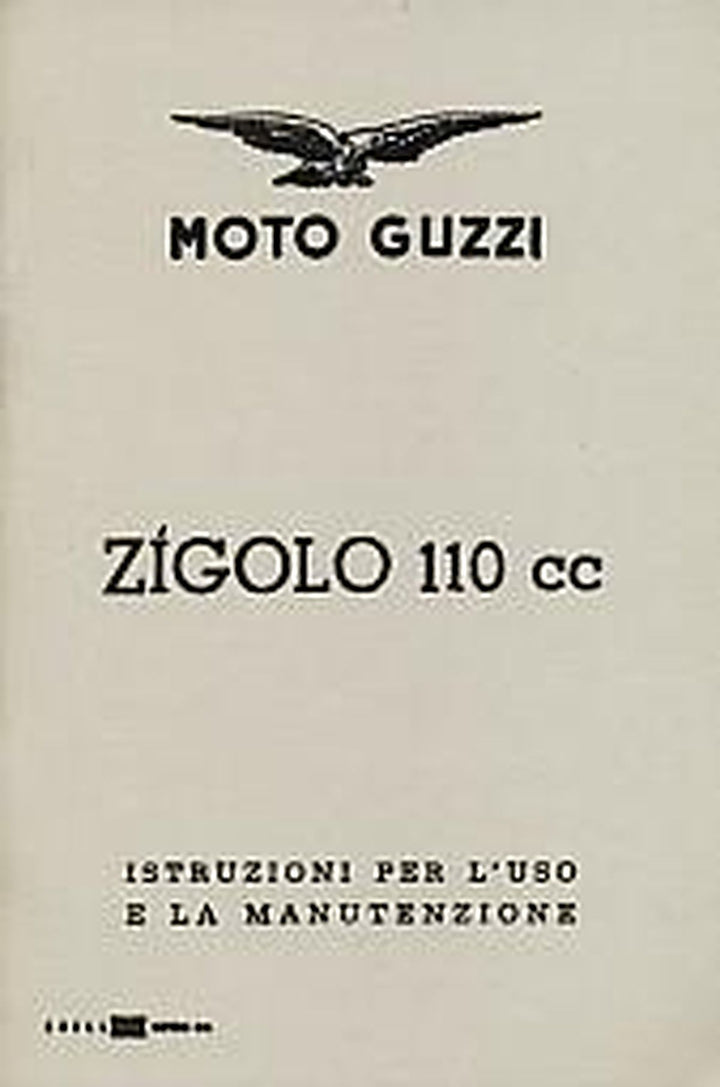 Moto Guzzi Zigolo, 110 ccm, Betriebsanleitung, Buchcover