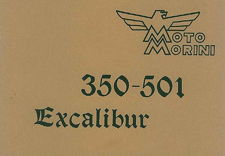 Moto Morini 350 - 501 Excalibur (Chopper), Istruzioni, Buchcover