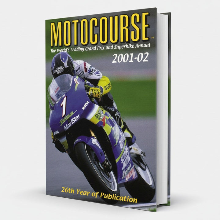 Motocourse 2001-2002, Buchcover