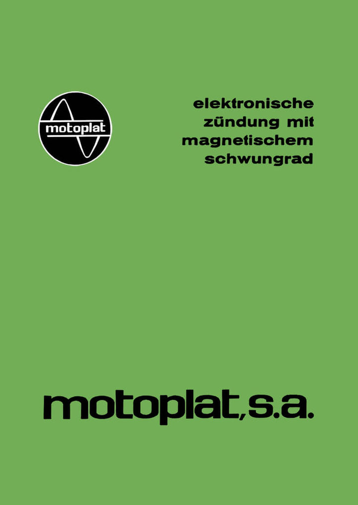 Motoplat Elektronische Zündung mit magnetischem Schwungrad, Buchcover