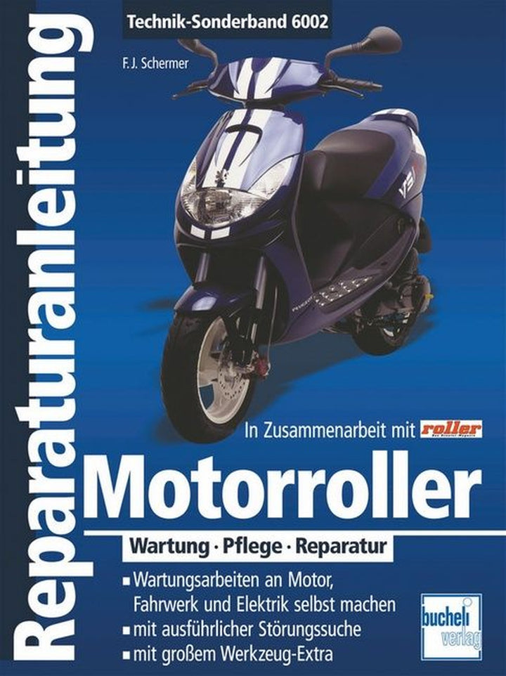 Motorroller - Reparaturbuch, Buchcover