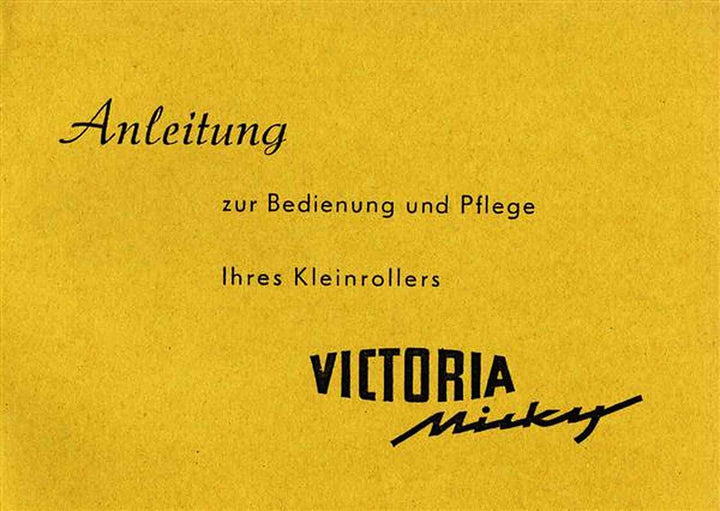 Victoria Micky R50 Betriebsanleitung, Buchcover