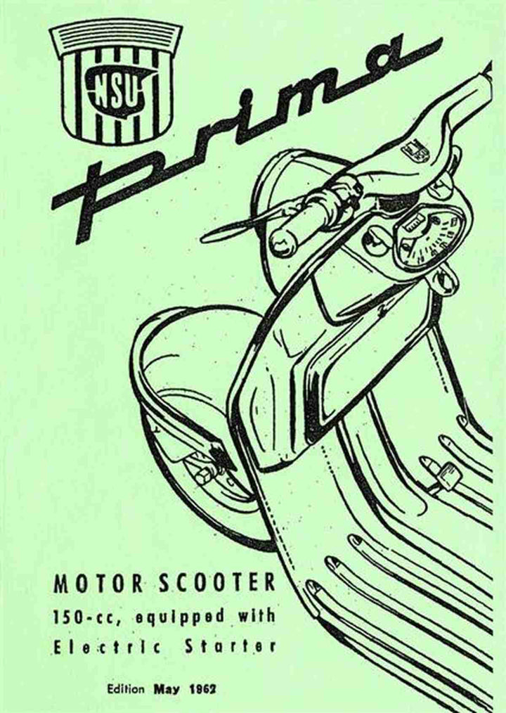 NSU Prima Betriebsanleitung, Buchcover