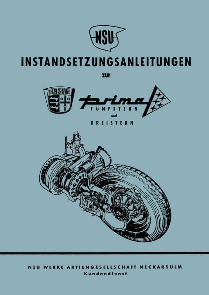 NSU Prima III und V Reparaturanleitung, Buchcover