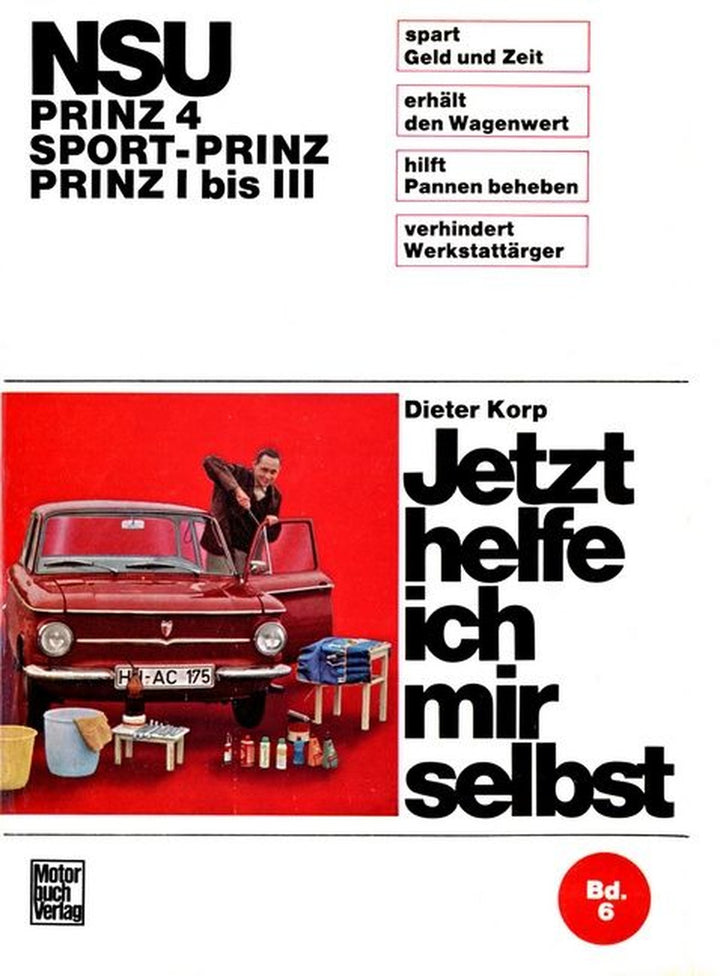 NSU - Prinz 4 / Sport-Prinz / Prinz I bis III Reparaturbuch, Buchcover