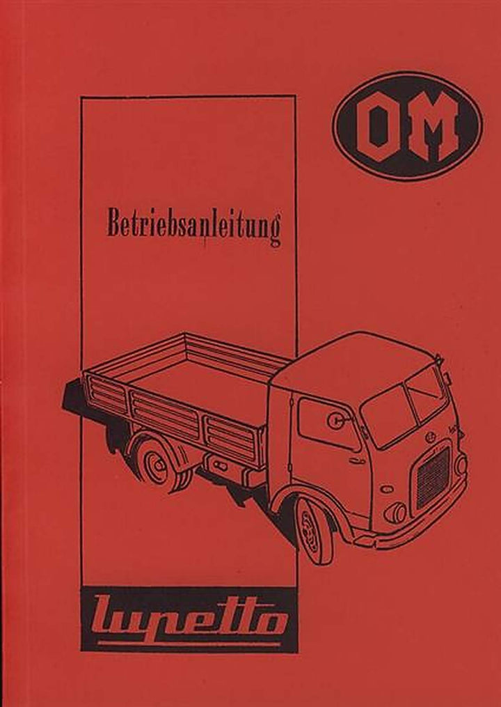 OM Lupetto, Pritsche und Kastenwagen, Betriebsanleitung, Buchcover