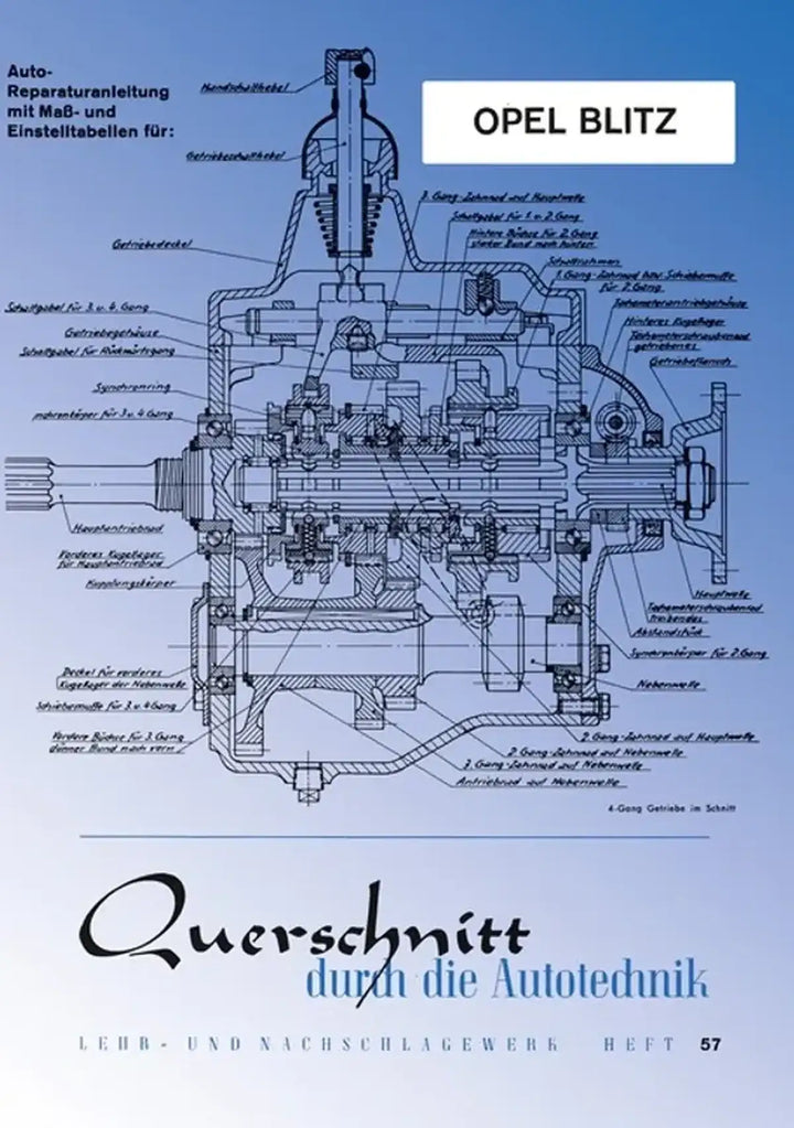 Opel Blitz Reparaturanleitung und Werkstatthandbuch - gedrucktes Buch zum Bestpreis! - verwuester.net