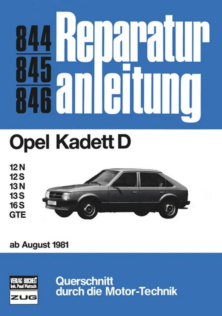 Opel Kadett D Reparaturanleitung und Werkstatthandbuch - gedrucktes Buch zum Bestpreis! - verwuester.net