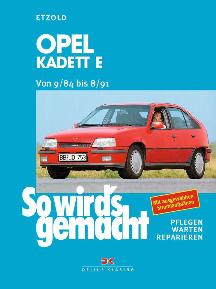 Opel Kadett E von 9/84 bis 8/91 - Reparaturbuch, Buchcover