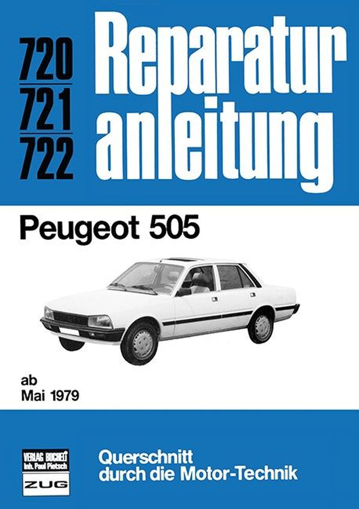 Peugeot 505 ab Mai 1979 - Reparaturbuch, Buchcover