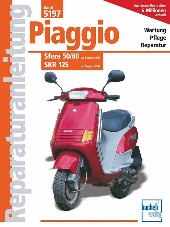 Piaggio Sfera 50/80 ab 1992, SKR 125 ab 1994 - Reparaturbuch, Buchcover